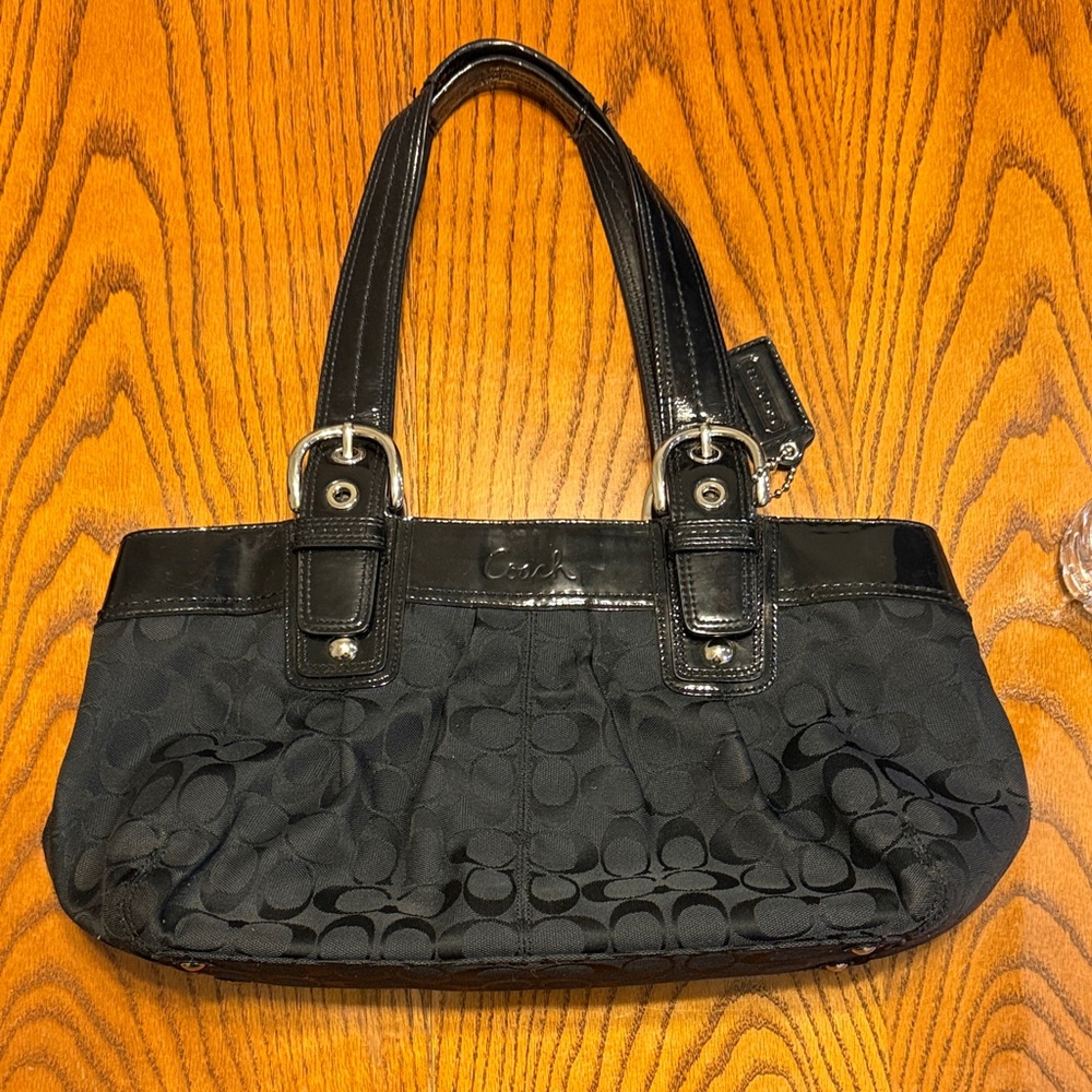 Coach Black SoHo Signature Shoulder Bag